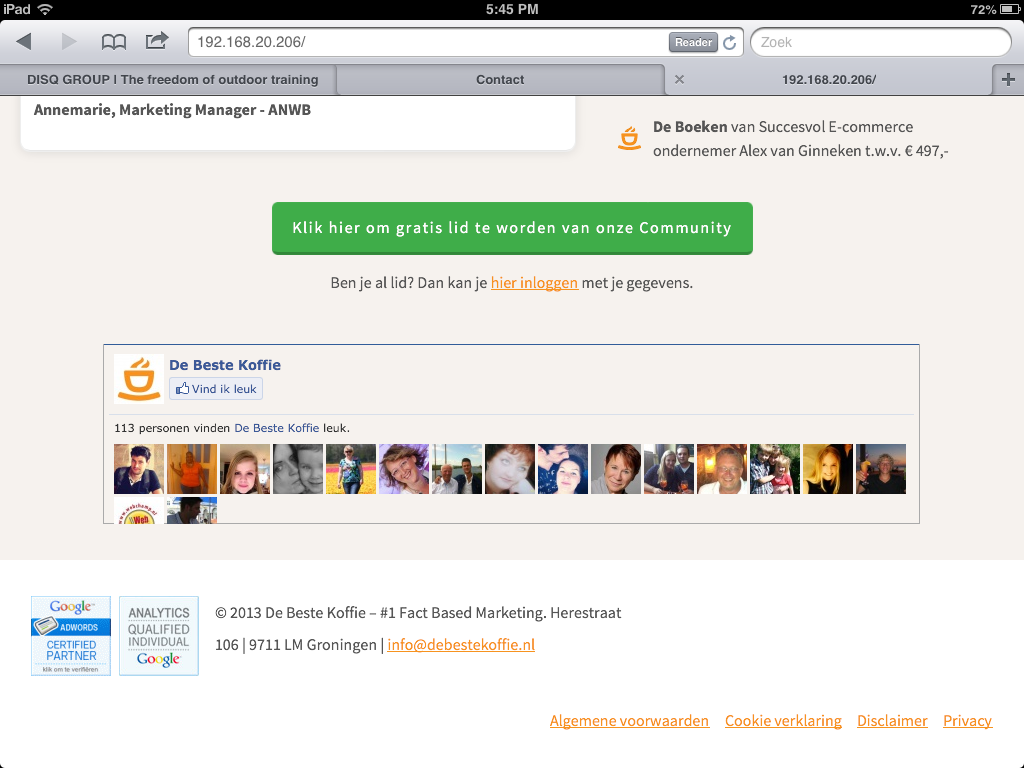 Interface screenshot of DBK