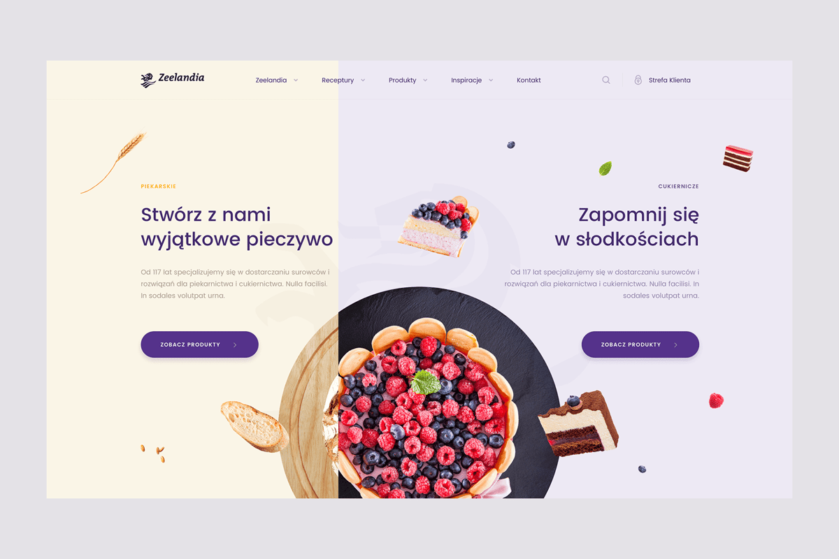 Dynamische Split screen. Ontwerp door Netguru