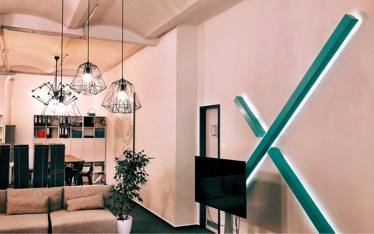 The lobby of Pixformance’s office in Berlin. Photo: Peter van der Steege.