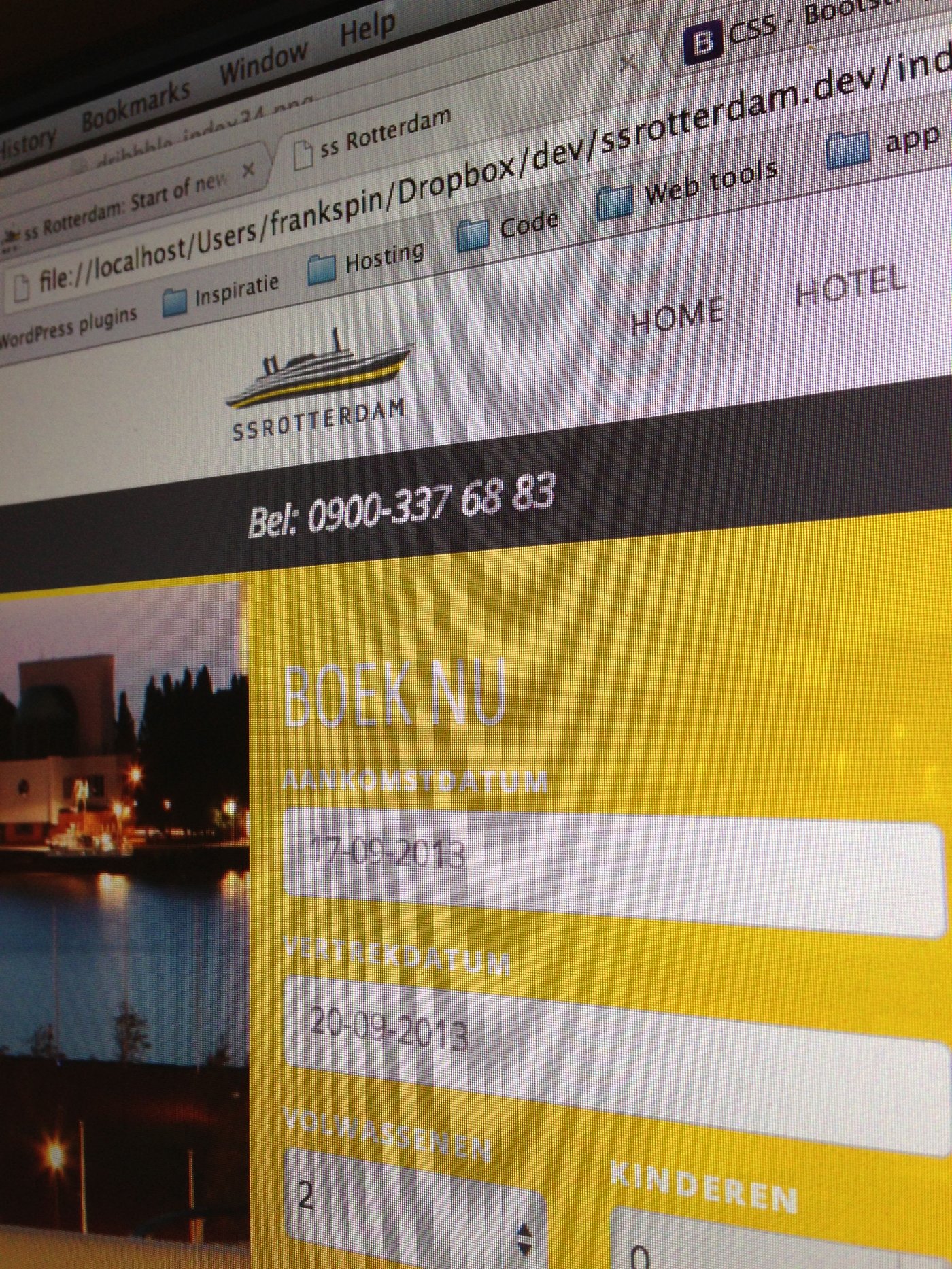 Mobile design for SS Rotterdam