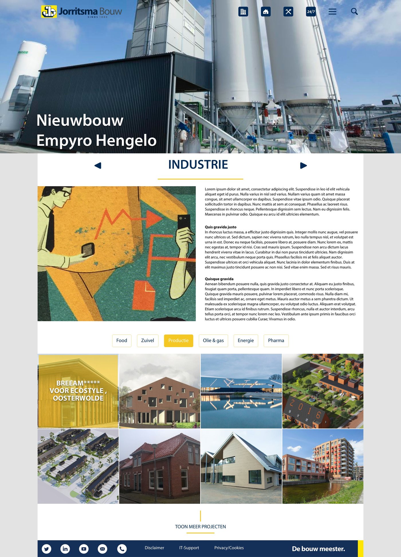 Mobile design for Jorritsma bouw