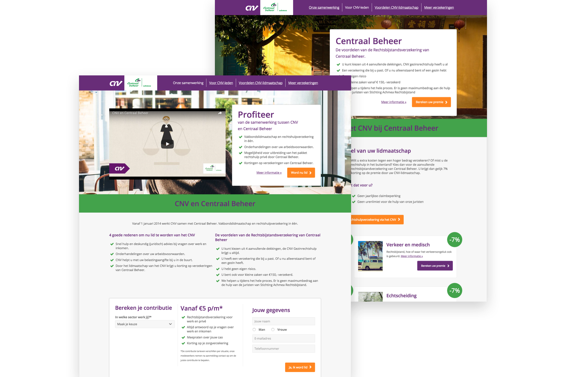 Section of the CNV + Centraal Beheer project