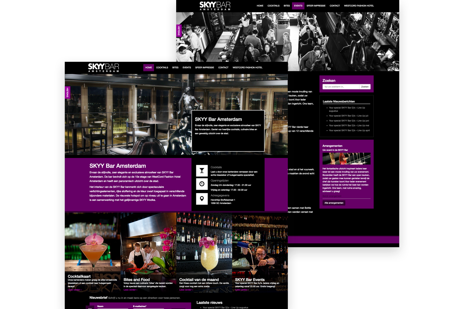 Design detail from Skyybar