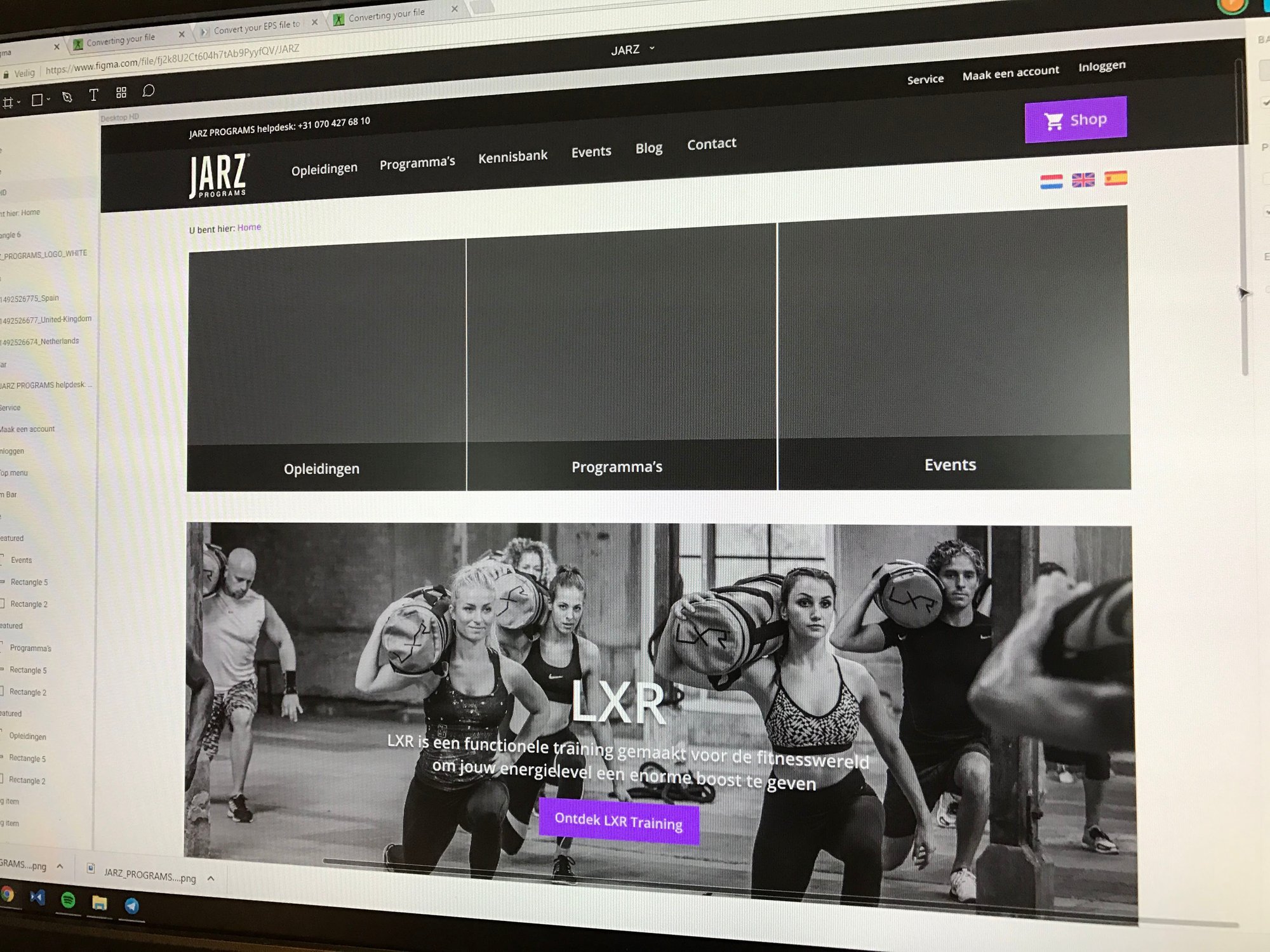 UI detail from the Jarz project