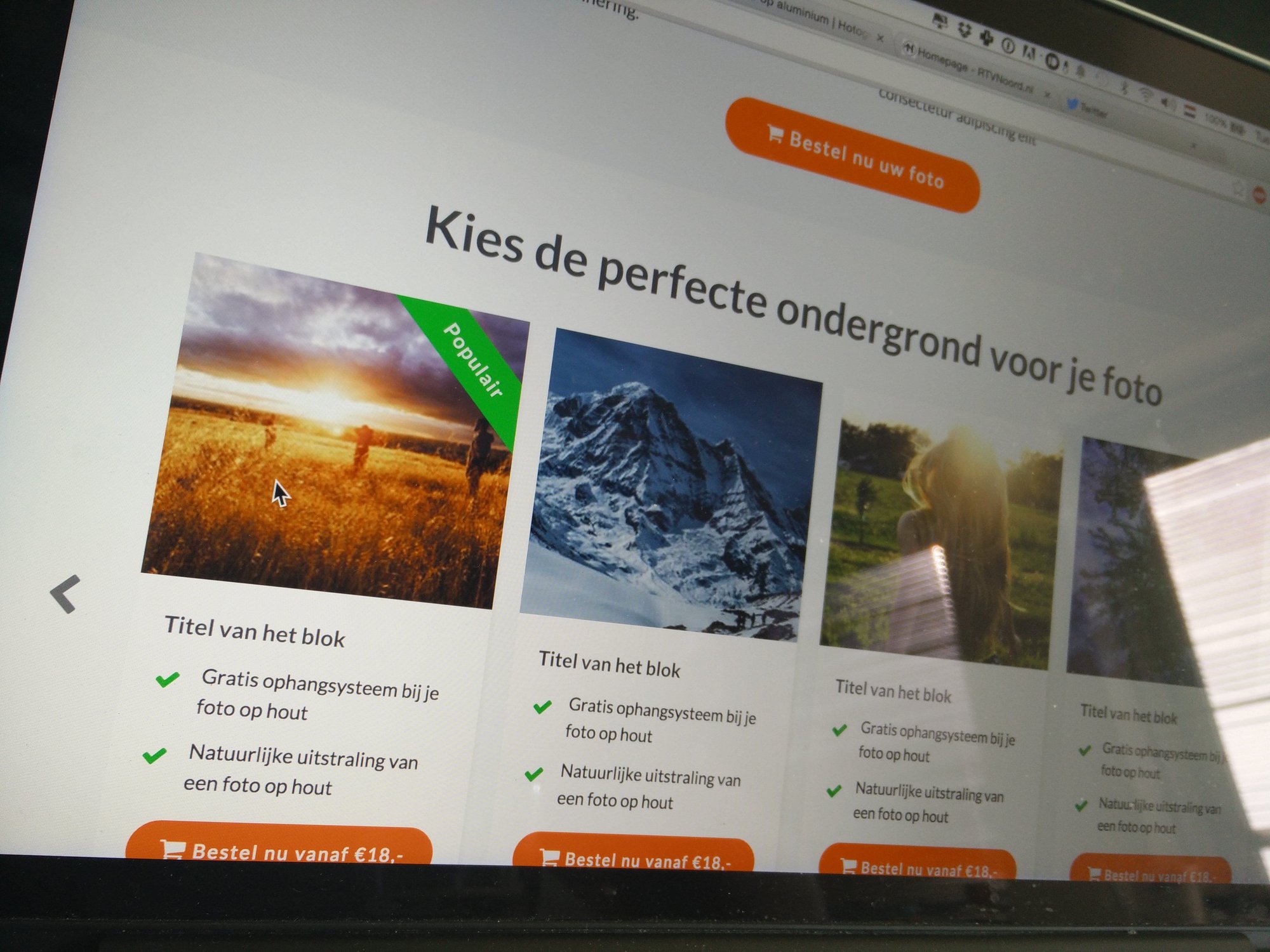 Screen capture from Fotogeprint