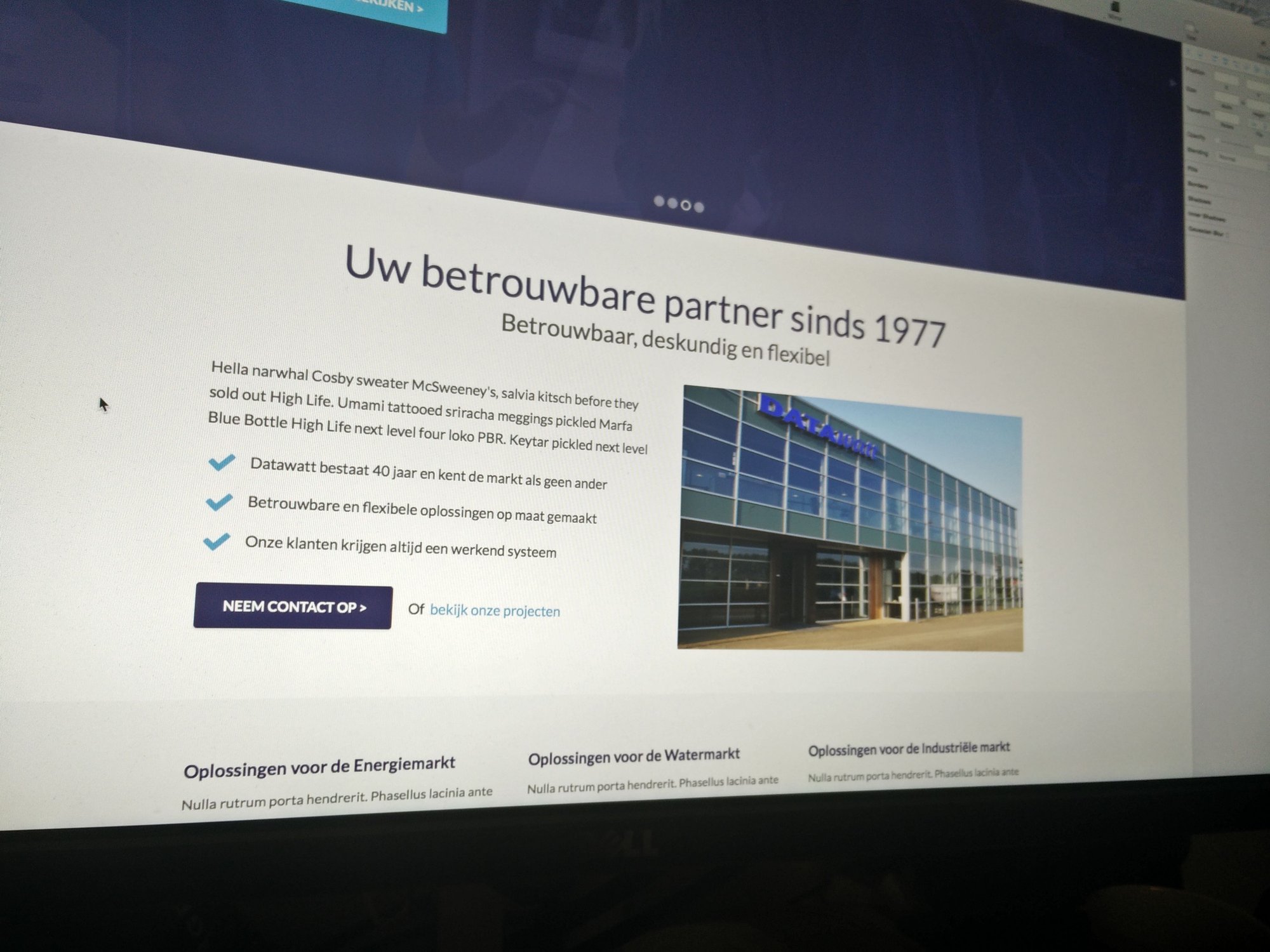 Screen capture from DataWatt