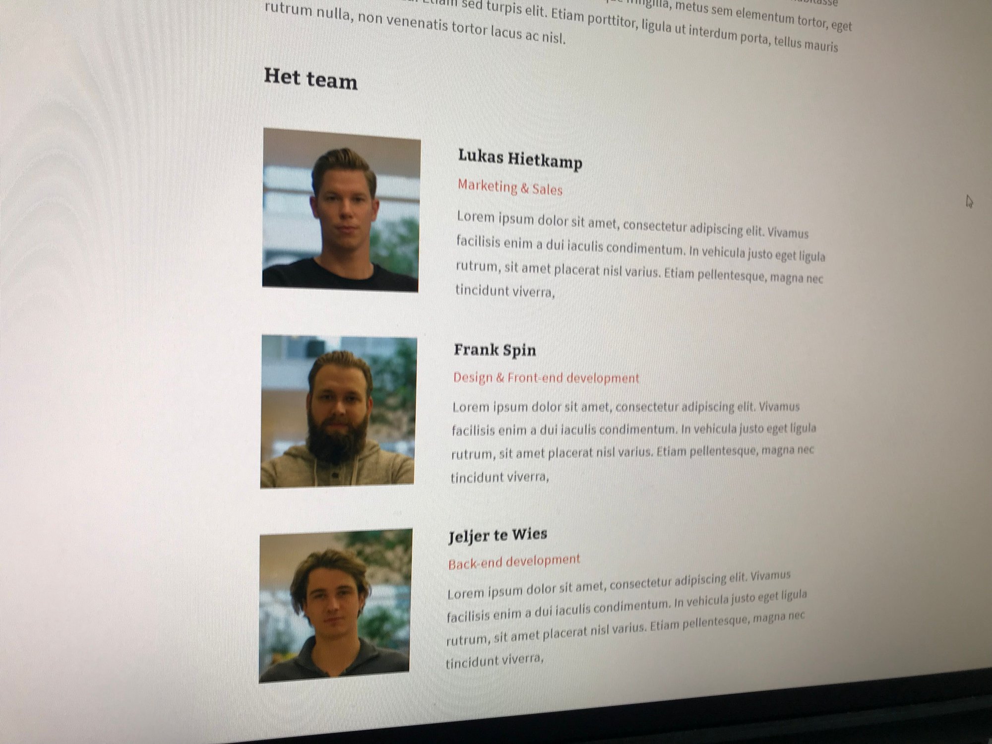 Team members - CollectContent