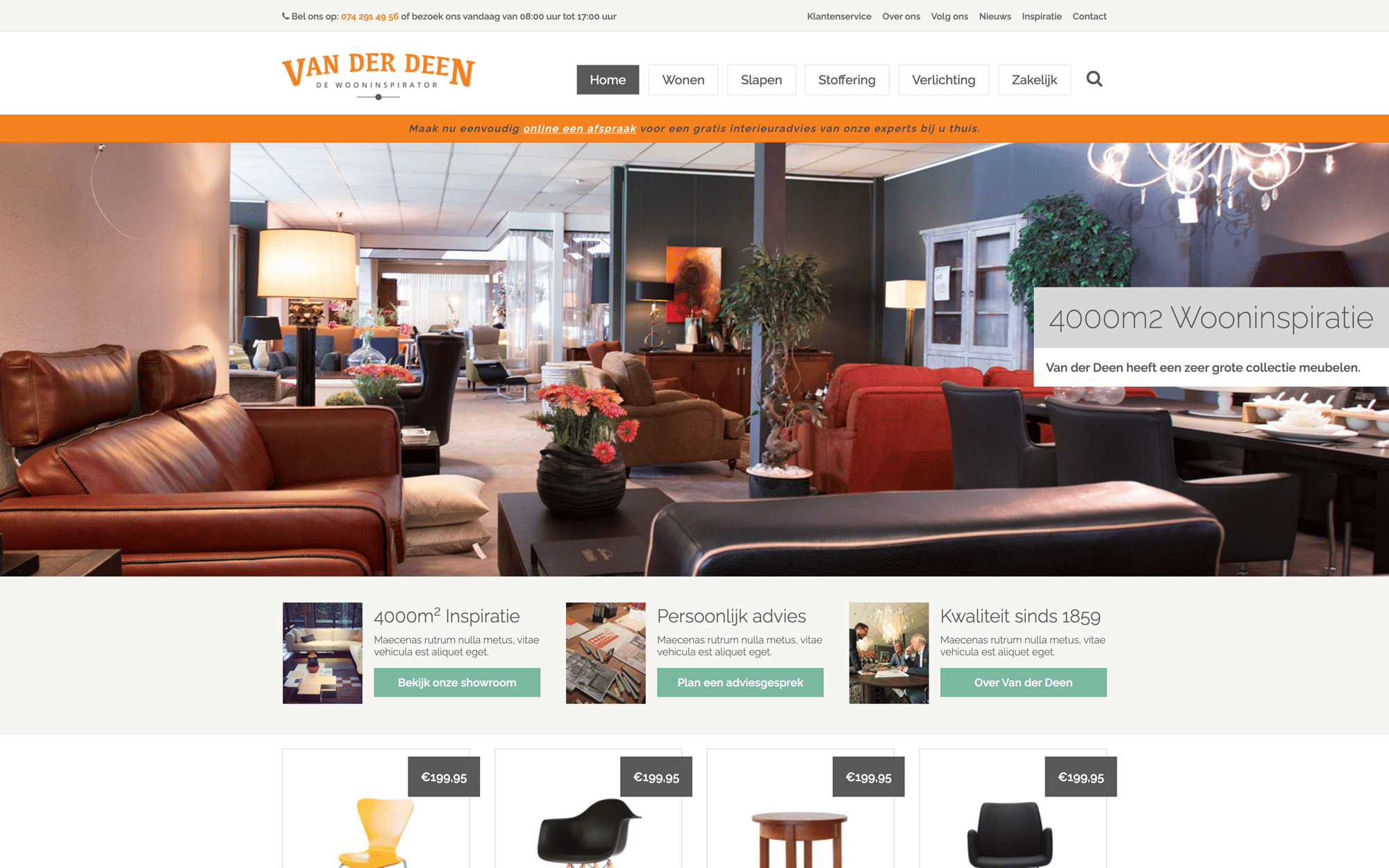 Landscape view of the Van der deen project