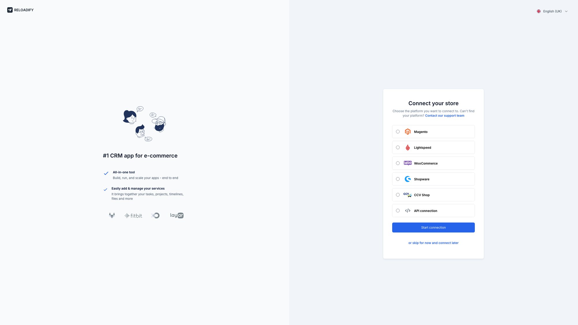 Reloadify App screenshot: Flow / Step2