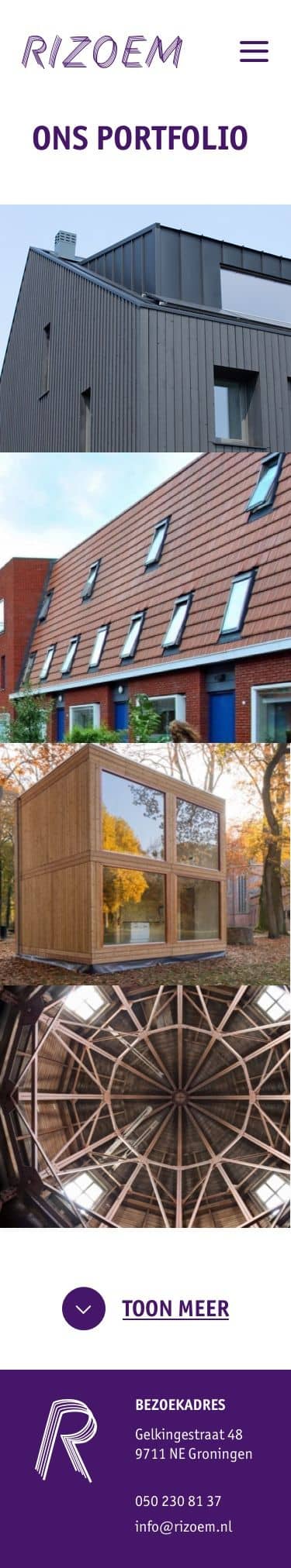 Full webpage screenshot of Rizoem