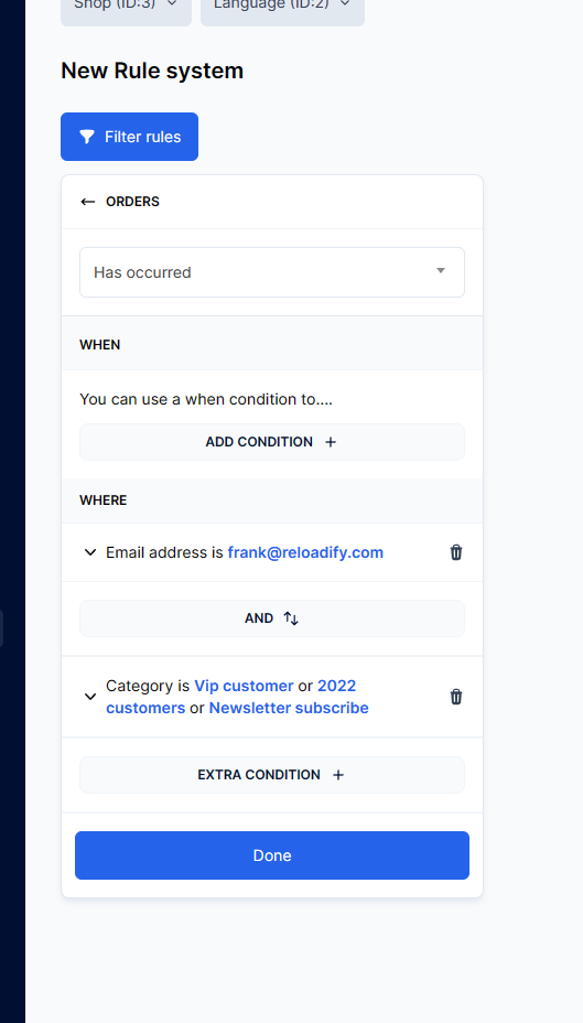 Full webpage screenshot of Reloadify App