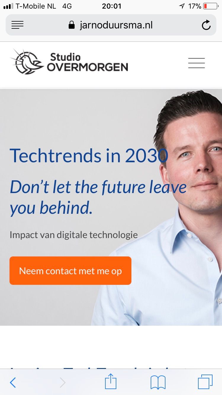 Full webpage screenshot of Jarno Duursma