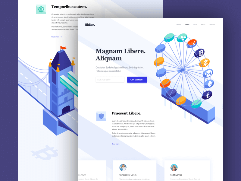 Hoek juist doorgevoerd op de gehele website. Ontwerp door Outcrowd