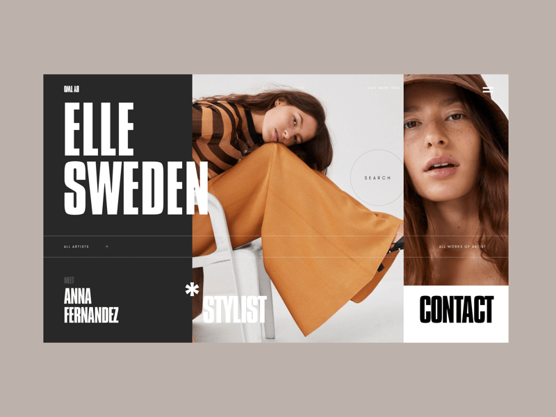 Typography space. Design by Zhenya Rynzhuk