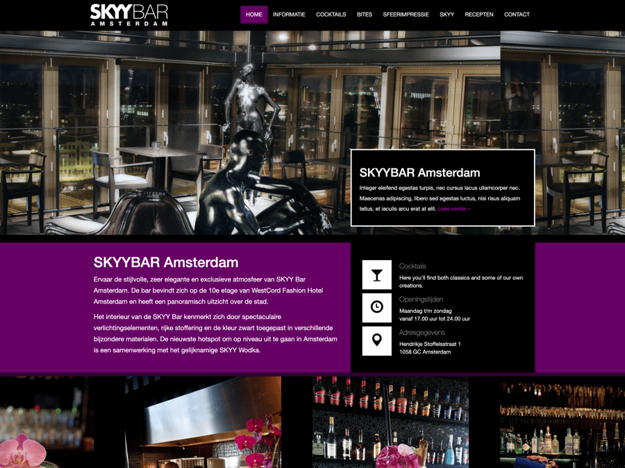 Main preview of the Skyybar project