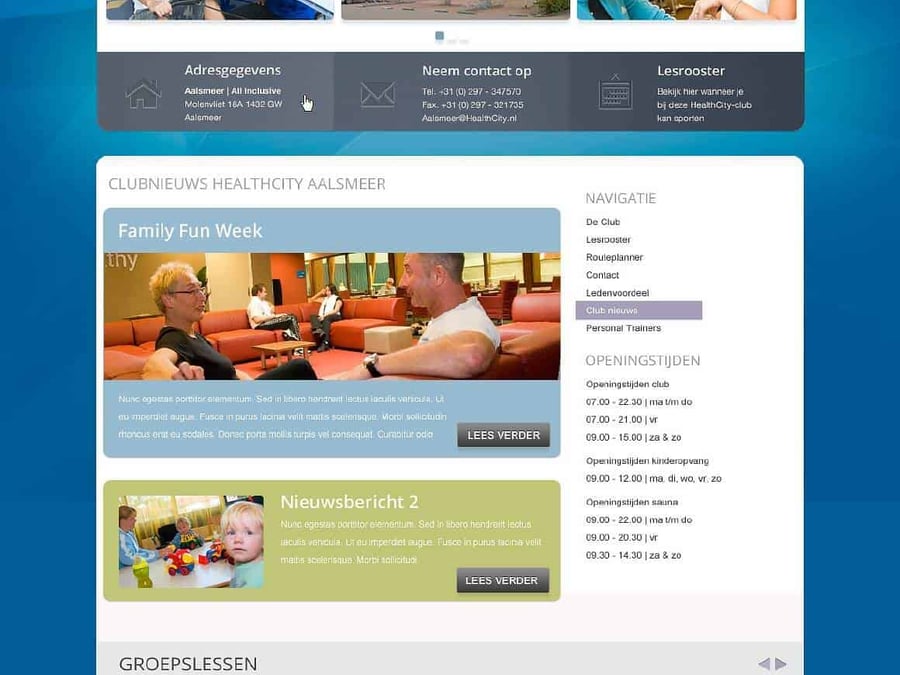 Main preview of the HealthCity project