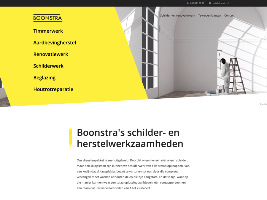 Main preview of the Boonstra project
