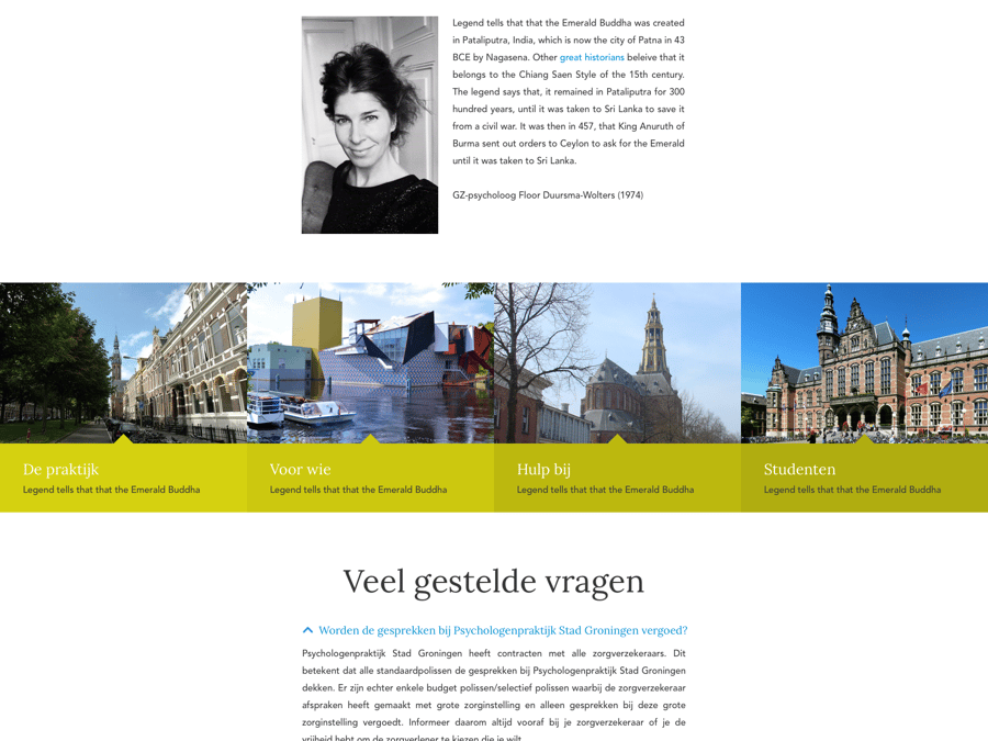 Main preview of the Pyschologenpraktijk Groningen project