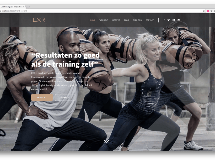 Main preview of the LXR project