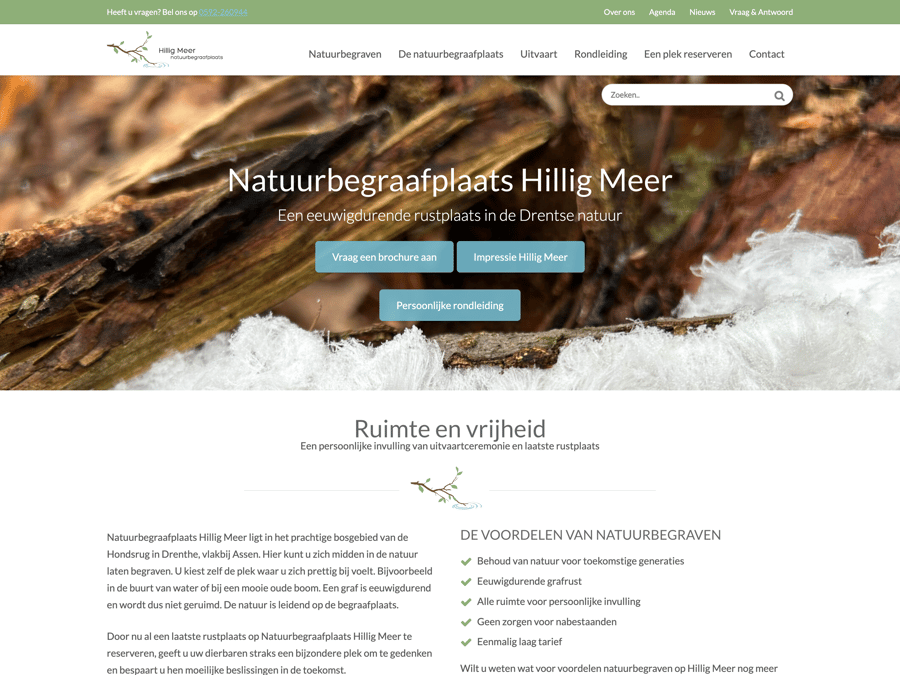 Main preview of the Natuurbegraafplaats Hillig meer project