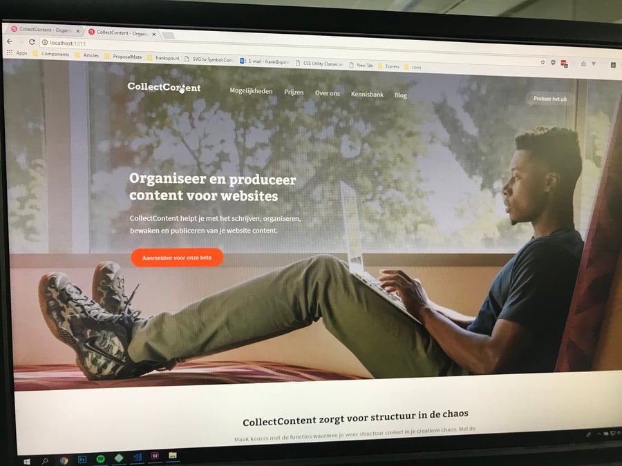 Homepage hero - CollectContent