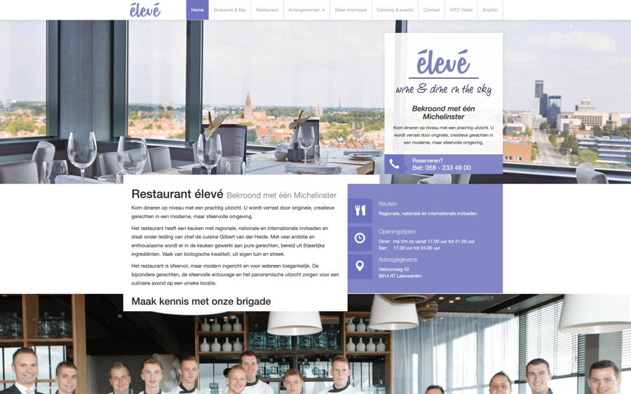 Main preview of the Eleve project