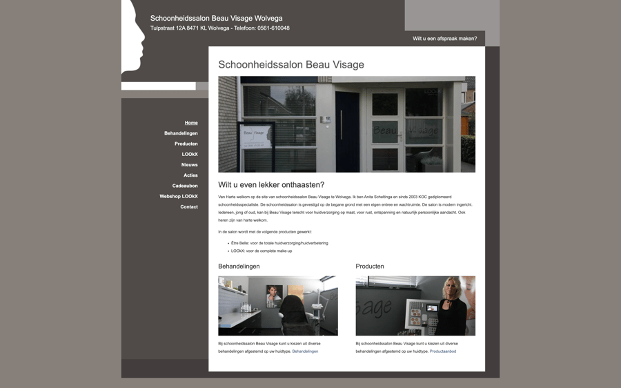 Main preview of the Beau Visage project