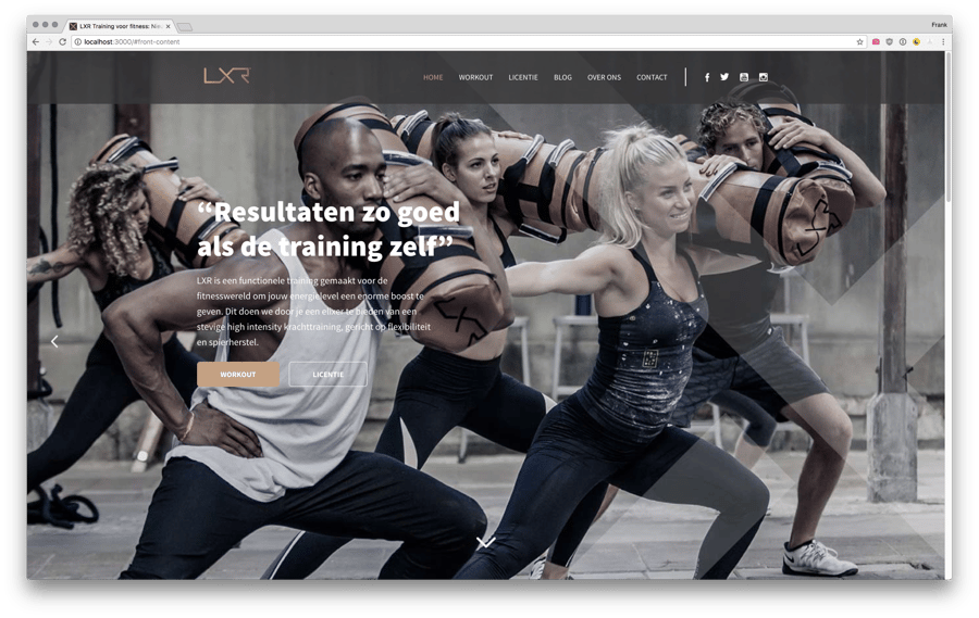 Main preview of the LXR project