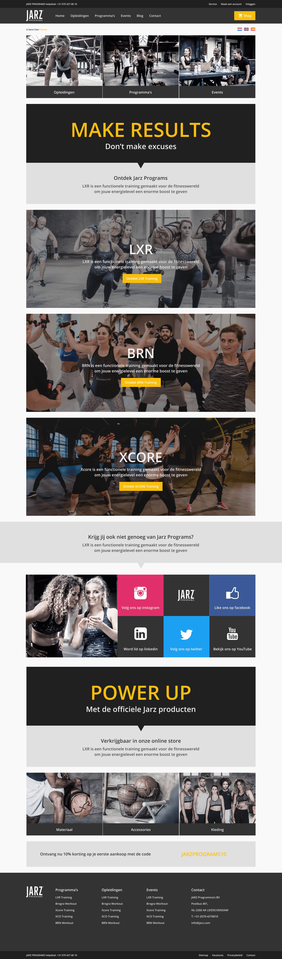 Full webpage screenshot of Jarz