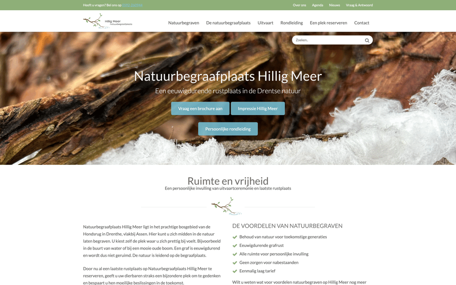 Main preview of the Natuurbegraafplaats Hillig meer project