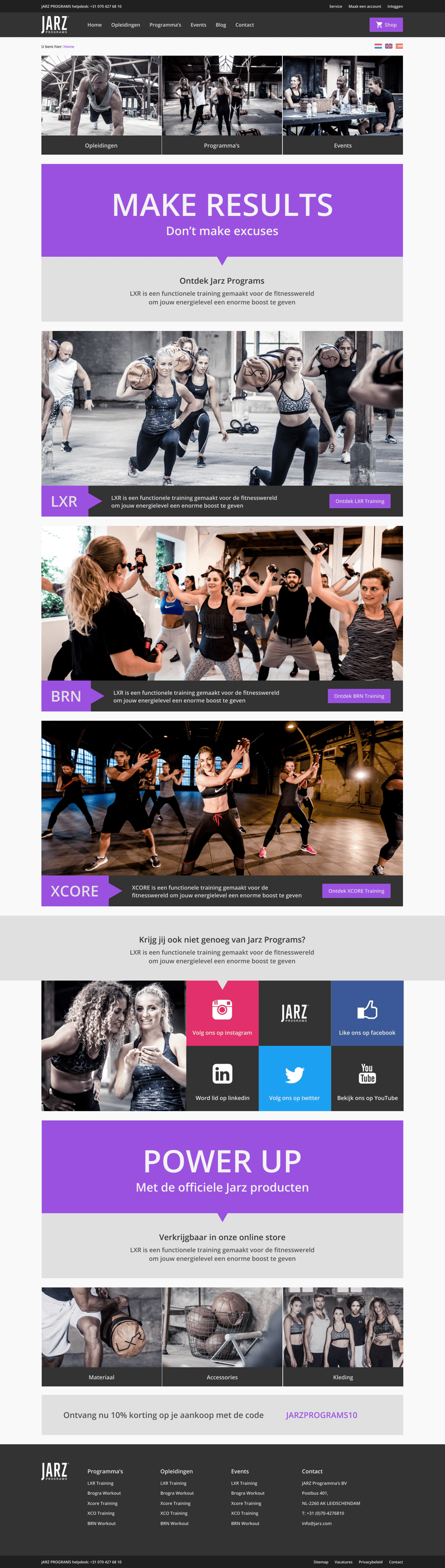 Full webpage screenshot of Jarz