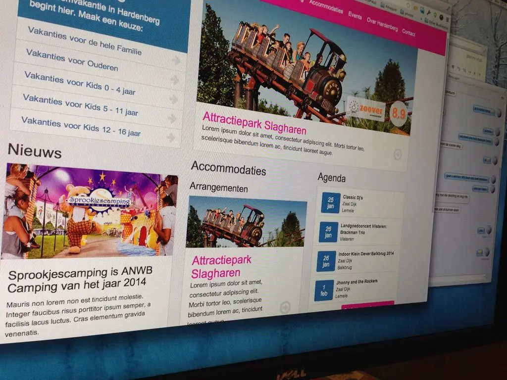 Interfacescreenshot van Westcord Booking