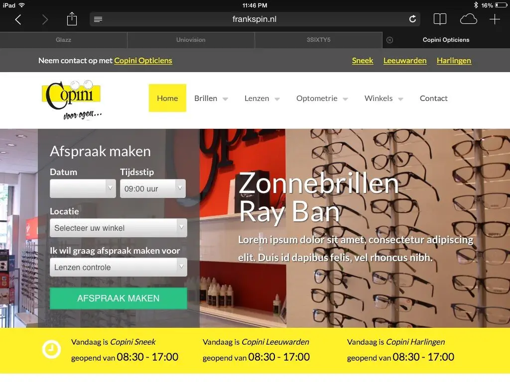 Interface screenshot of Copini