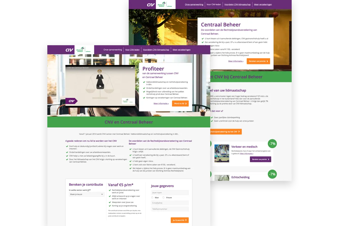 Section of the CNV + Centraal Beheer project