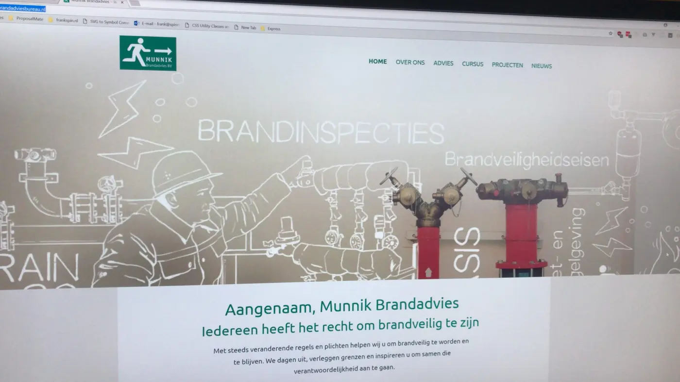 Wide screenshot of Munnik Brandadvies