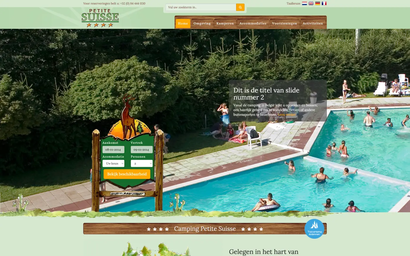 Breed screenshot van Petite Suisse