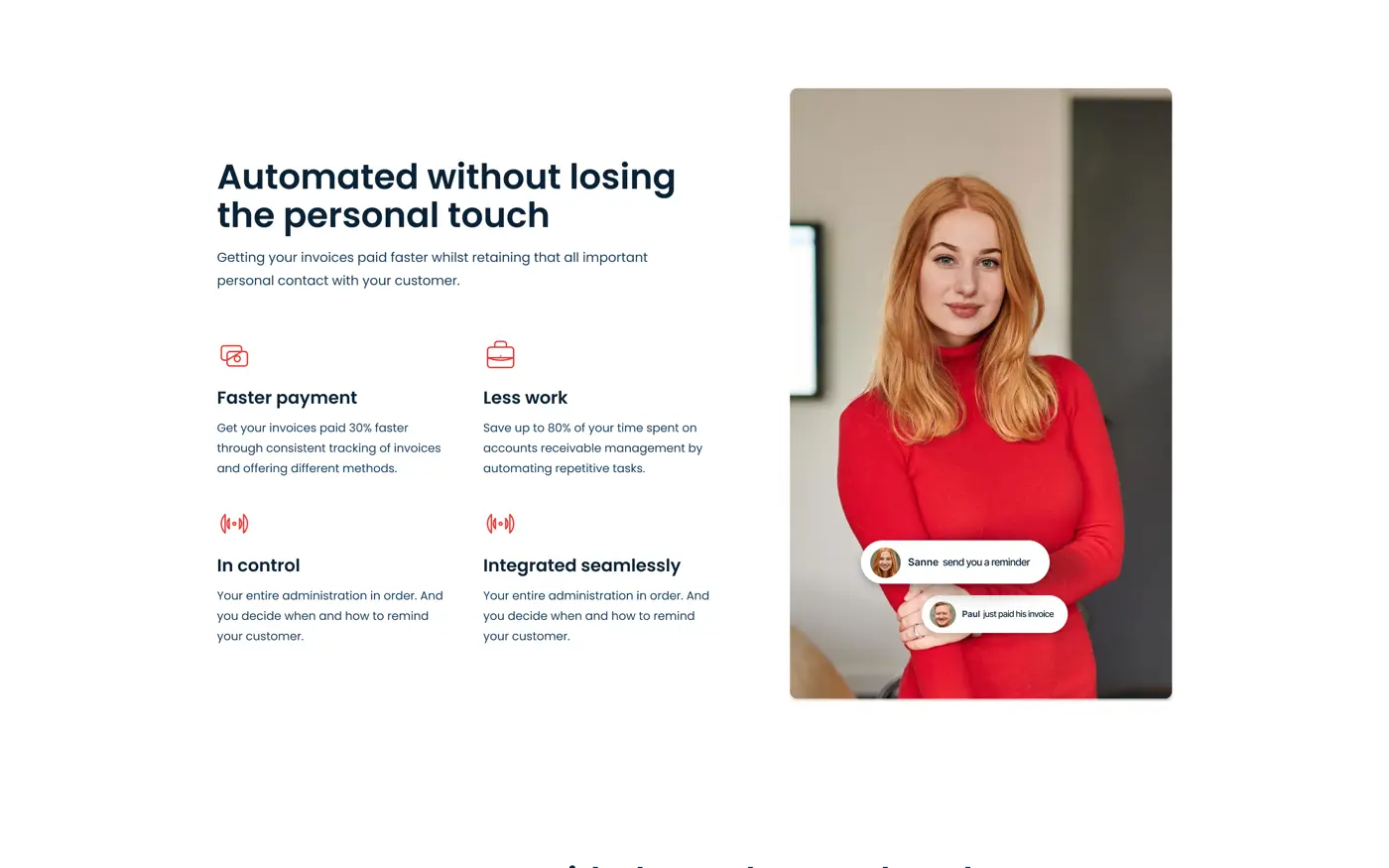 Desktop view of the Payt Software website