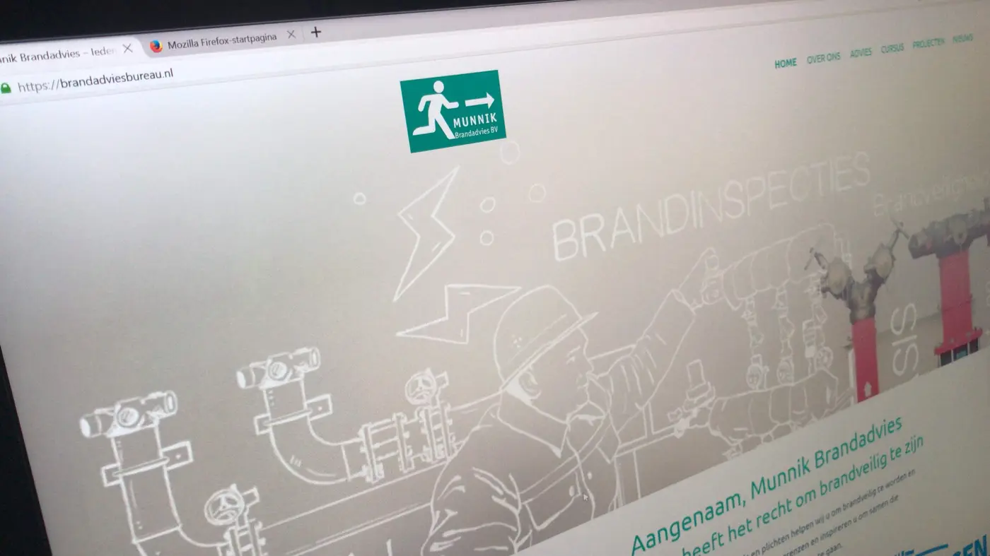 Desktop layout for Munnik Brandadvies