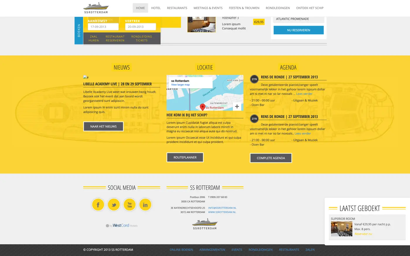 Breed screenshot van SS Rotterdam