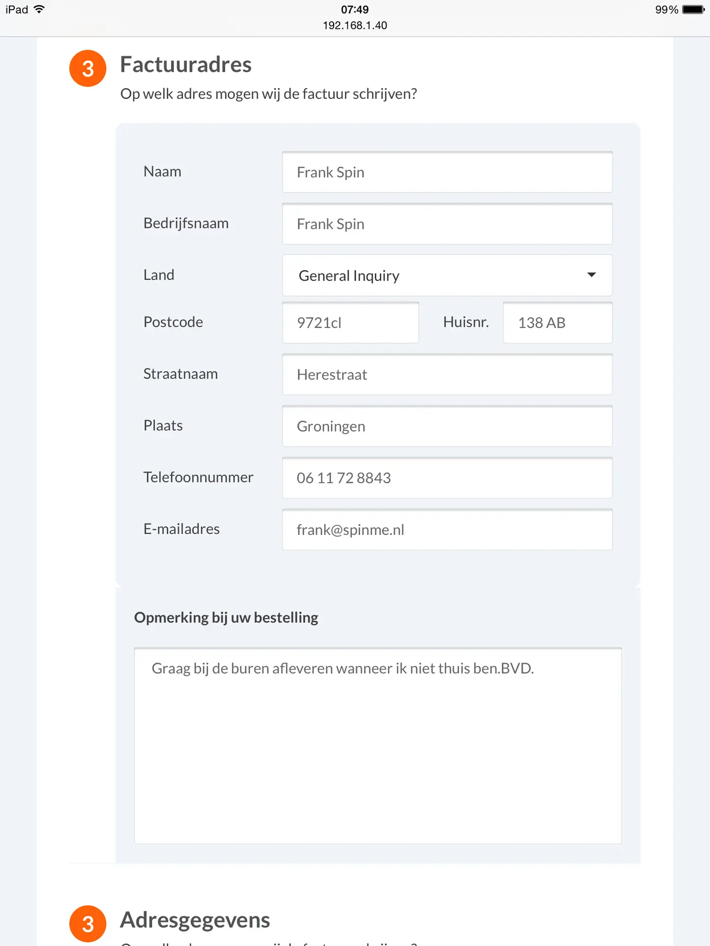 Mobile design for Fotogeprint