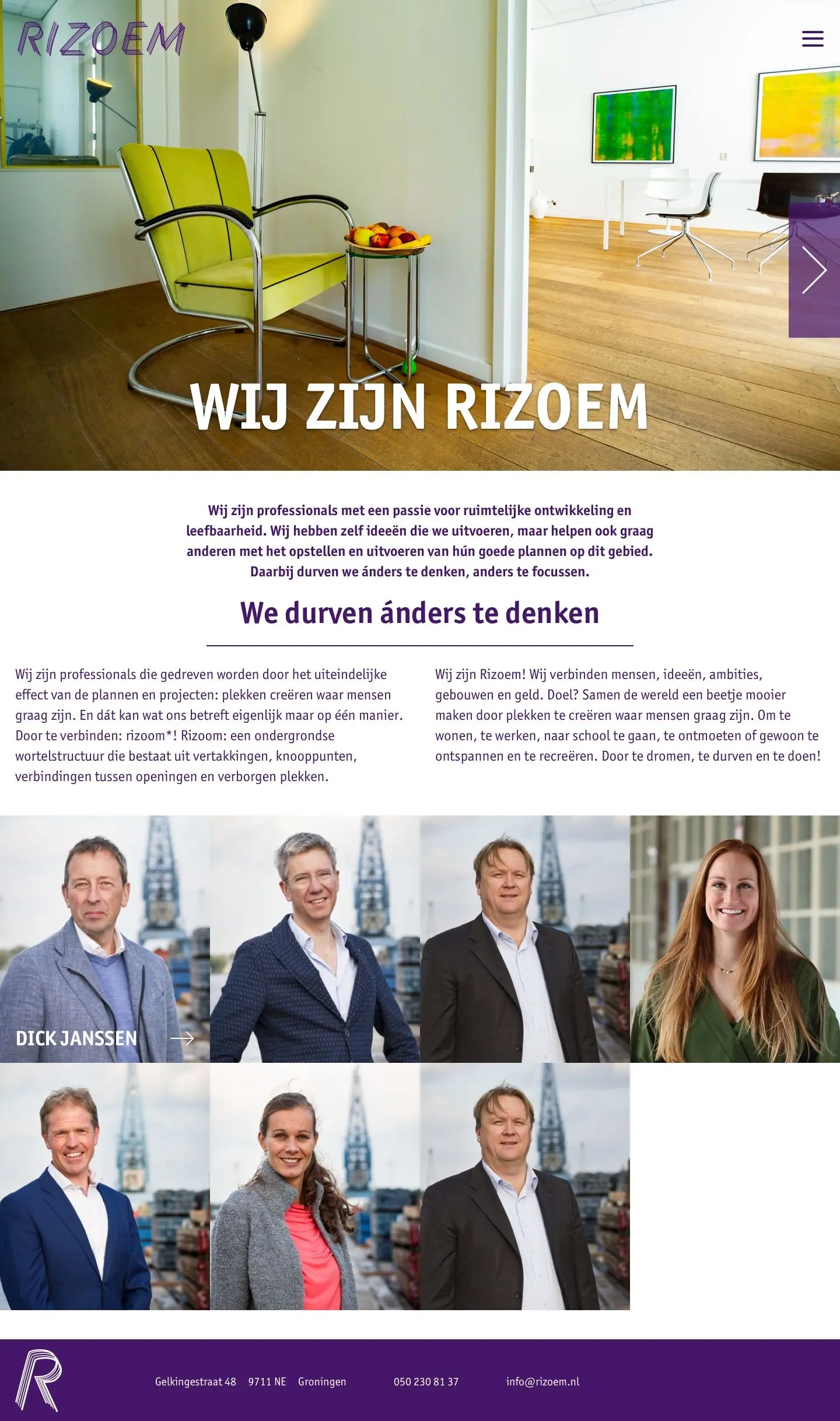 Main preview of the Rizoem project