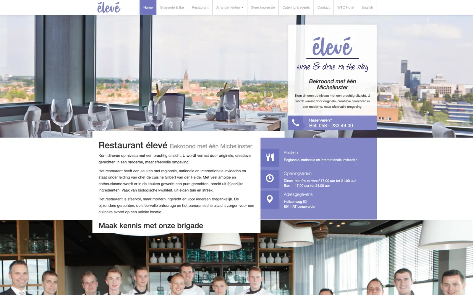 Main preview of the Eleve project