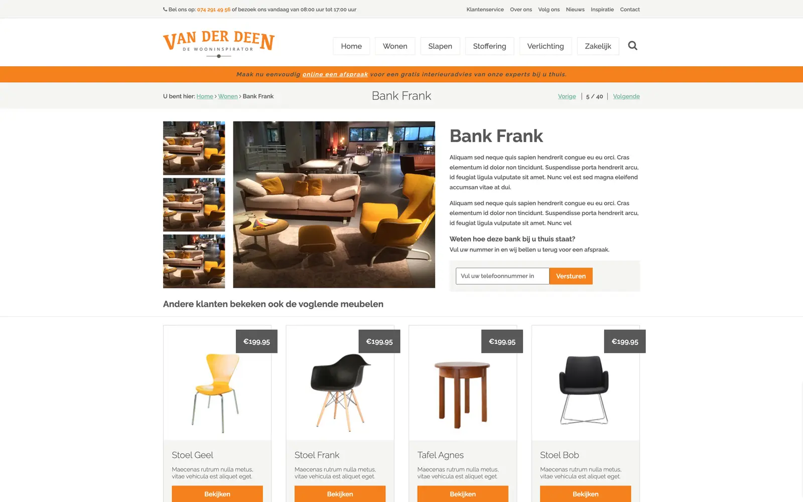 Main preview of the Van der deen project