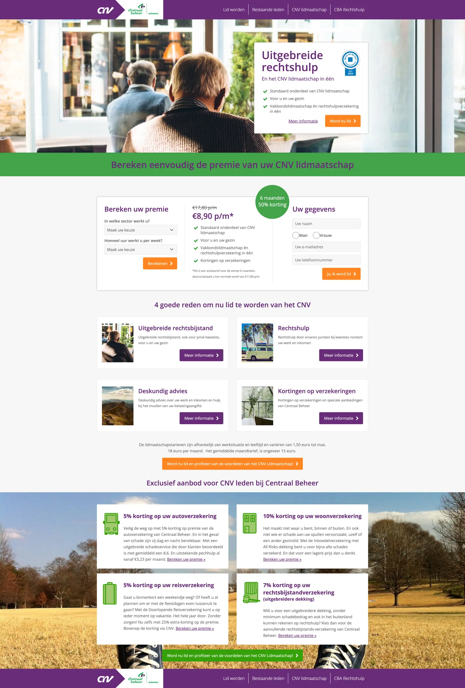 Main preview of the CNV + Centraal Beheer project