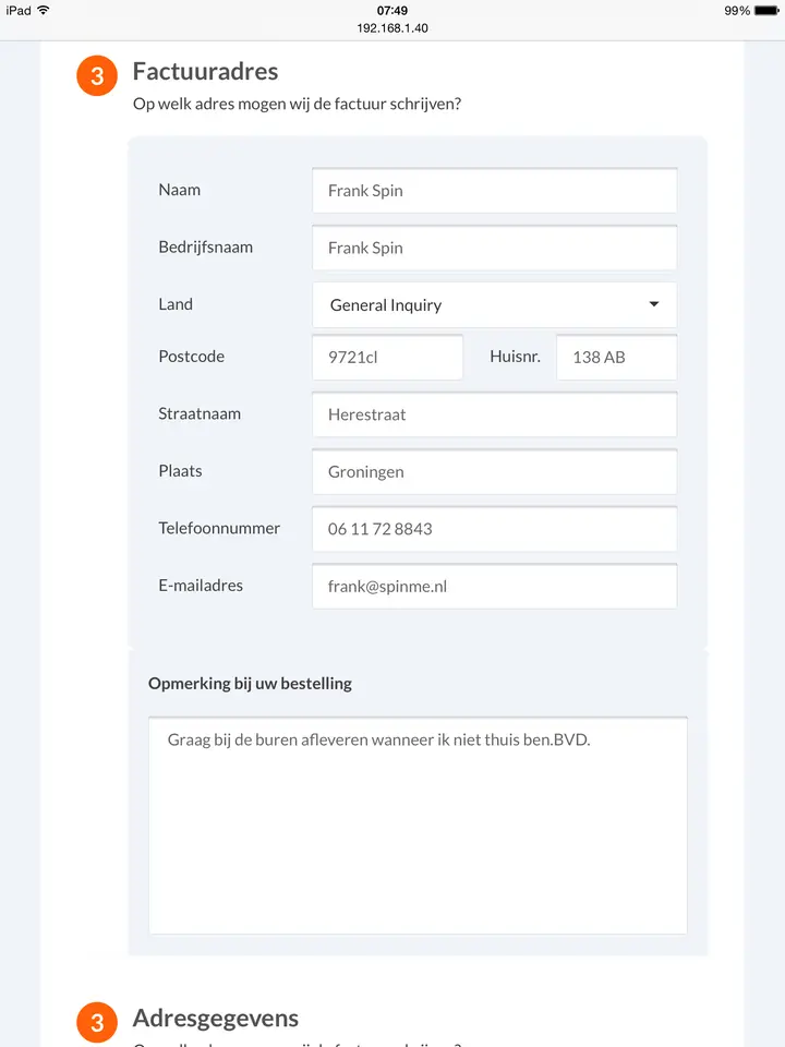 Mobile design for Fotogeprint
