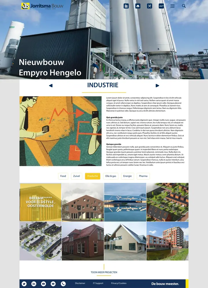 Mobile design for Jorritsma bouw