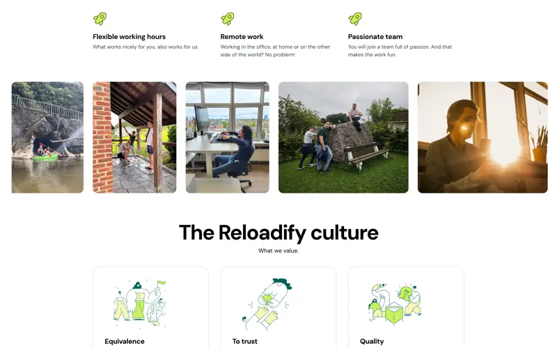 Reloadify culture page within the multilingual page system