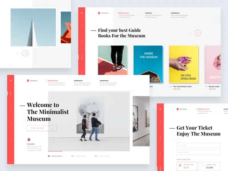 Horizontal navigation. Design by Dwinawan