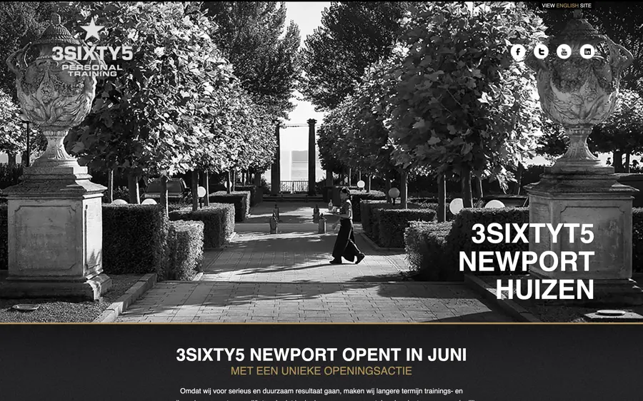Wide screenshot of 3SIXTY5 Personal Training