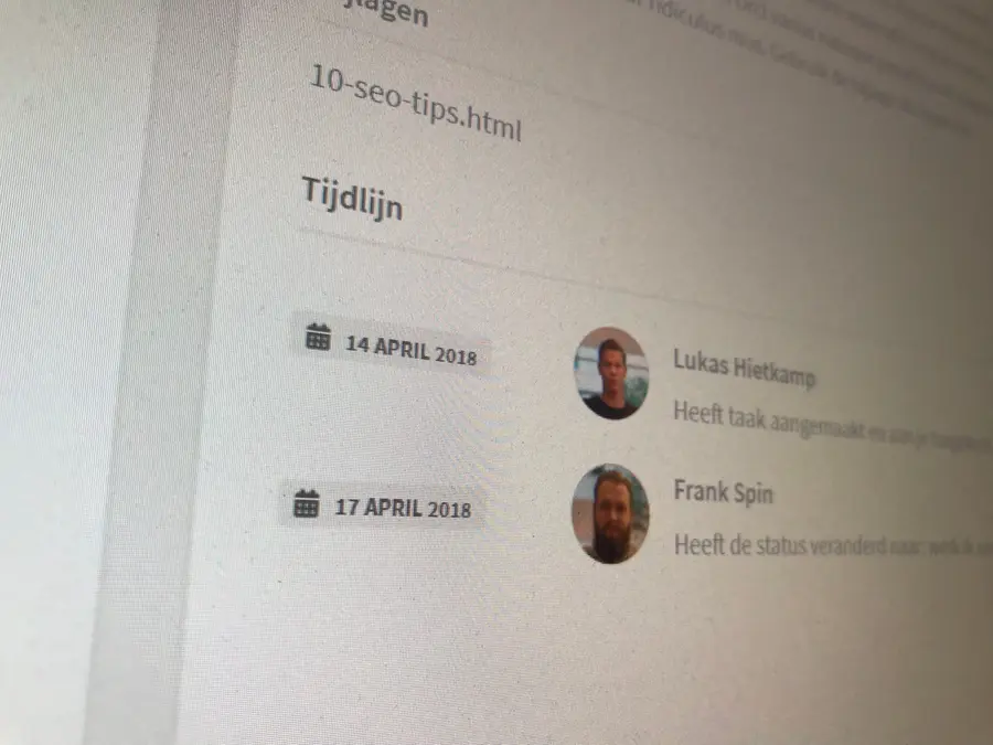 Timeline - CollectContent